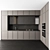 Neo Classic Kitchen - Black/Brown 32 3D model small image 1