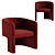Elegant Martinique Chair - Timeless Design 3D model small image 1