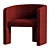 Elegant Martinique Chair - Timeless Design 3D model small image 4
