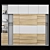 Modern Wooden Bookshelf: 350x300x45 cm 3D model small image 1