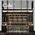 Vintage Cafe Furniture Set 3D model small image 1