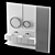 Sleek Gray Bathroom Design 3D model small image 6