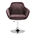 Sleek Macchiato Armchair 3D model small image 2