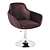 Sleek Macchiato Armchair 3D model small image 4
