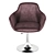 Sleek Macchiato Armchair 3D model small image 5