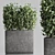 Outdoor Plant Collection: 25 Concrete Vase 3D model small image 1