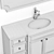 Elegant Dantone Bathroom Vanity 3D model small image 4