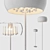 Crystal Chrome Floor Lamp: Modern Elegance 3D model small image 2