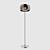 Crystal Chrome Floor Lamp: Modern Elegance 3D model small image 3