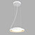 Elegant DOLME LED Pendant- A Modern Delight 3D model small image 3