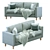 Stylish Karlstad Sofa by IKEA 3D model small image 1