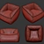 Cozy Vegan Caramel Lounger 3D model small image 4