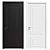 Sleek Interior Door 3D model small image 1