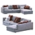 Modern Flexform Sofa Magnum 3D model small image 2