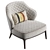 Modern and Stylish DION S Armchair 3D model small image 5