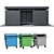 Modular Trash Container Canopy Set 3D model small image 2