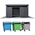 Modular Trash Canopy Set: Metal & Concrete Boxes 3D model small image 2