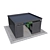 Modular Trash Canopy Set: Metal & Concrete Boxes 3D model small image 8