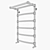 Retro NP Series 2 - Water Heated Towel Rail with Shelf 3D model small image 2