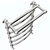 Retro NP Series 2 - Water Heated Towel Rail with Shelf 3D model small image 3