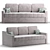 Elegant Melani Dorio Gray Sofa 3D model small image 1