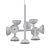 Sleek Aluminum Pendant Lamp by Karman 3D model small image 2