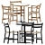 Scandinavian Charm: CH46 & CH47 Chairs + Briscola Table 3D model small image 1