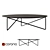 Modern Geometric Design: POLYGON Table 3D model small image 1