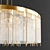 Elegant Brass Pendant Lamp: PHARO 3D model small image 2