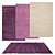 Versatile Rug Set: 6 Stunning Designs 3D model small image 1