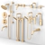 Sutton Rejuvenation Bath Faucets & Shower Set 3D model small image 3