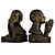 Divine Reverence: Praying Sculpture 3D model small image 1