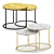 Elegant Marbled Nesting Tables 3D model small image 1