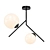 Elegant Opaque Glass Spheric Ceiling Lamp 3D model small image 1