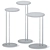 Sleek Sting Brushed Side Table 3D model small image 3