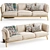 Stanley Luxe 3-Seater Sofa 3D model small image 1