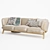 Stanley Luxe 3-Seater Sofa 3D model small image 5