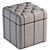 Classic Style Textured Pouf 3D model small image 5