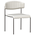 Modern Kalmar Dining Chair 3D model small image 1