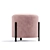 Soft Pink Apple Leatherette Pouf 3D model small image 3