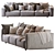 Hills 2013 Sofa: Stylish Comfort for Your Space 3D model small image 3
