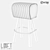 Industrial Leather Bar Stool: LoftDesign 2152 3D model small image 2