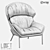 LoftDesigne Armchair 10846: Stylish, Comfortable, and Durable 3D model small image 2