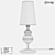 Modern Fabric and Metal Table Lamp 3D model small image 2