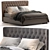 Elegant Lauren Bed - Storage & Style 3D model small image 1