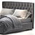 Elegant Lauren Bed - Storage & Style 3D model small image 4