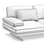 Elegant Envergure Sofa: Luxurious & Spacious 3D model small image 6