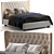Tommy Capitonne Bed: Simplistic Elegance for Your Bedroom 3D model small image 1