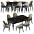 Capella Modern Dining Chair 3D model small image 4