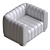 Luxury Leather Armchair: Classic Design & Supreme Comfort 3D model small image 4